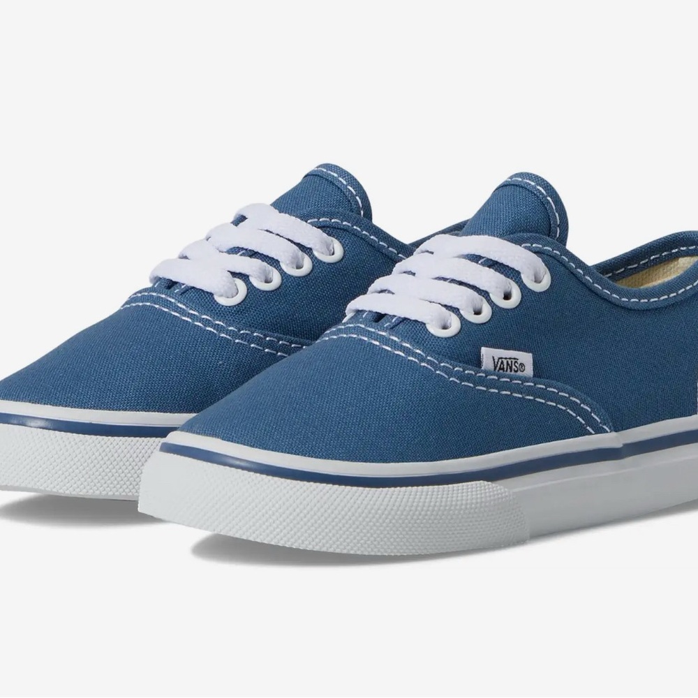 Vans Authentic Navy Canvas Shoes - toddler 8